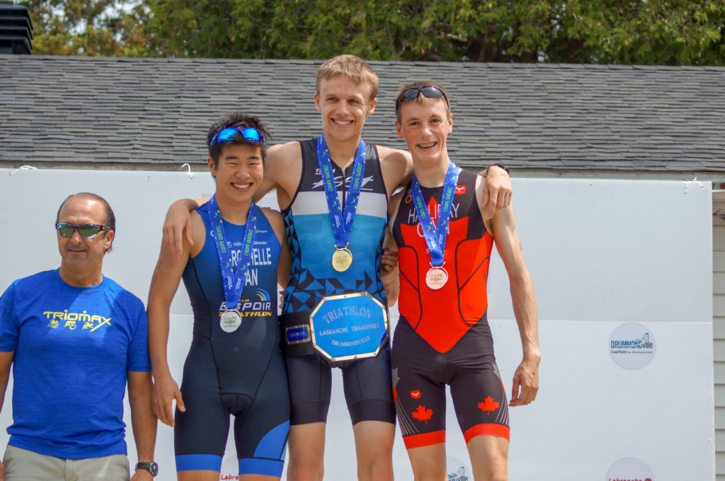 Podium picture - third in the Drummondville race